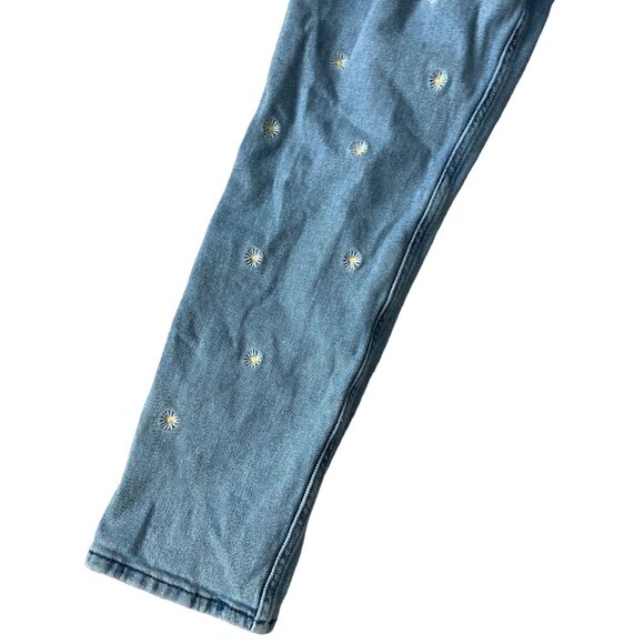 HOLLISTER Daisy Embroidered Straight Leg Jeans Sz 27 - Picture 4 of 8